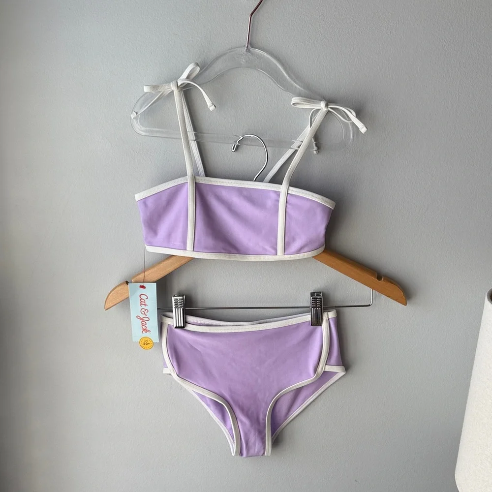 Cat & Jack Purple Kids‎ Bikini Swimsuit NWT